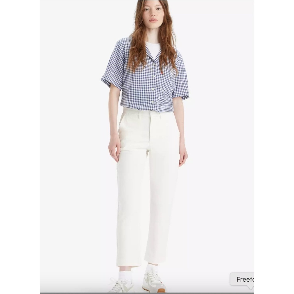 NWT Levi's Essential Chino Premium Pants‎ Cream White Straight Leg Size 30x29